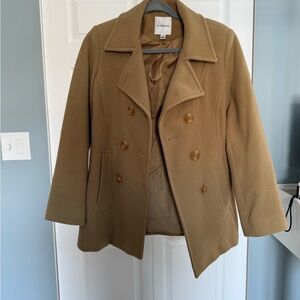 Croft & Barrow Women's Camel Pea Coat